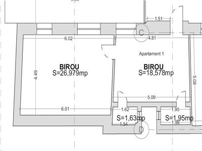 Spatiu birou 50mp, Ultracentral, zona str Ferdinand