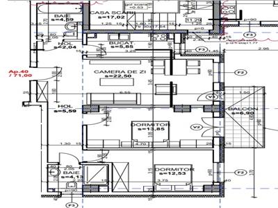 Apartament LUX 3 camere 71mp, Andrei Muresanu Sud, zona Sigma - Revo