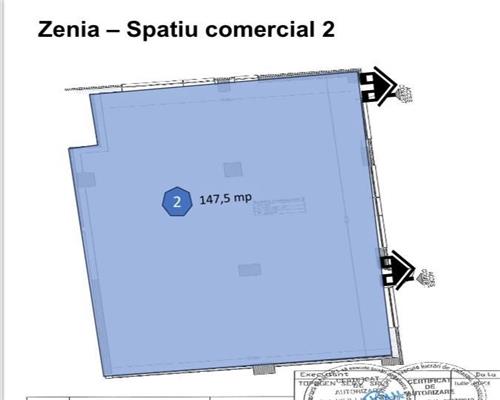 Spatiu comercial open space 147.5mp, Manastur, zona Pod Calvaria